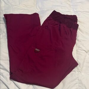Cherokee woman’s scrub “wine “workwear Pants large TALL